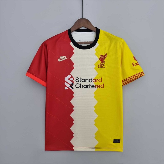 AAA Quality Liverpool 22/23 Red/Beige/Yellow Training Jersey